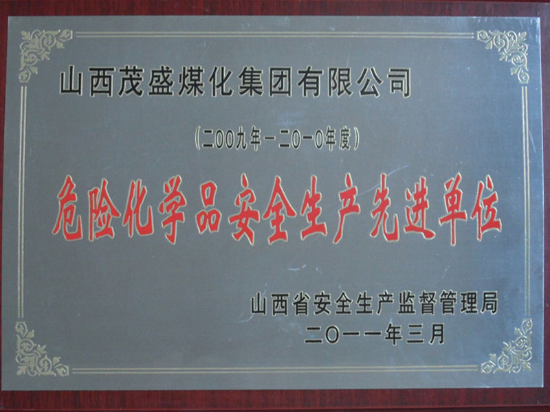 2009-2010 Advanced Unit for Safe Production of Hazardous Chemicals